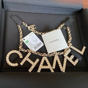 ♦️SOLD♦️Chanel 2019 Cruise Logo Alphabet Choker Necklace